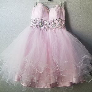 Light Pink Special Occasion Puffy Dress